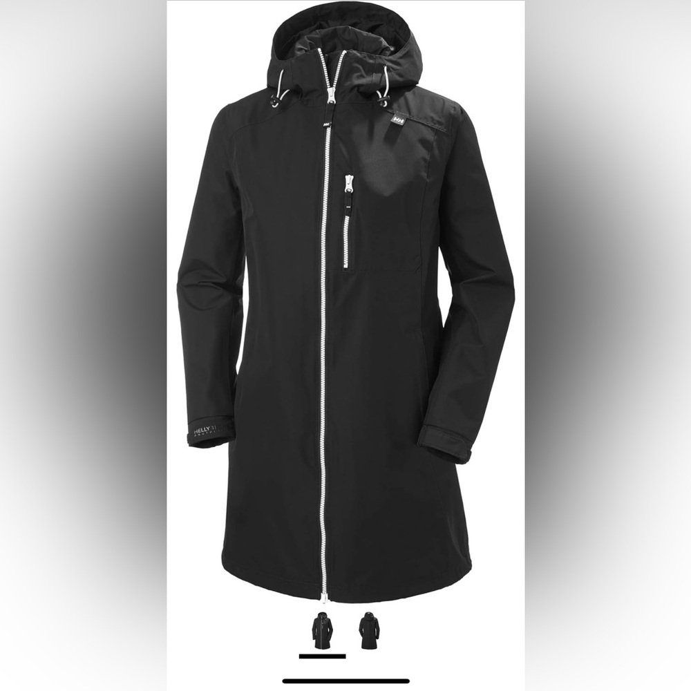 Helly Hansen Black/ White Raincoat